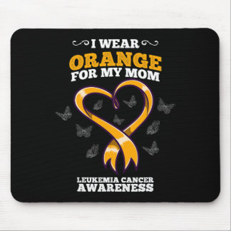 Mousepad Eu Visto Laranja Mãe Leucemia Cancer Sensibilizaçã