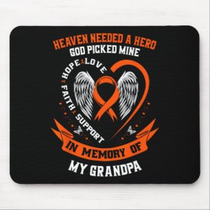 Mousepad Eu Visto Laranja Na Memória Do Meu Avô Leucemia Aw