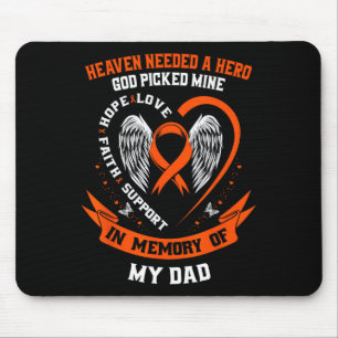 Mousepad Eu Visto Laranja Na Memória Do Meu Pai Leucemia Aw