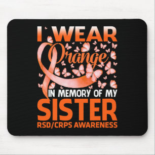 Mousepad Eu Visto Laranja Para A Consciência Da Minha Irmã 