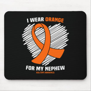 Mousepad Eu Visto Laranja Para A Consciência Do Meu Sobrinh