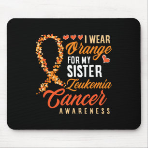 Mousepad Eu Visto Laranja Para A Minha Irmã, Cancer De Leuc