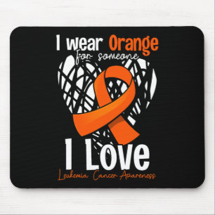 Mousepad Eu Visto Laranja Para Alguém Que Eu Amo - Cancer D