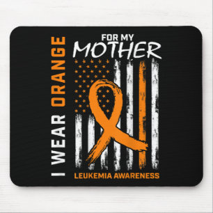 Mousepad Eu Visto Laranja Para Minha Consciência Da Leucemi