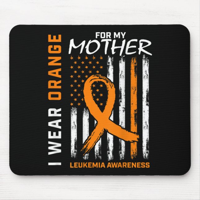 Mousepad Eu Visto Laranja Para Minha Consciência Da Leucemi (Frente)