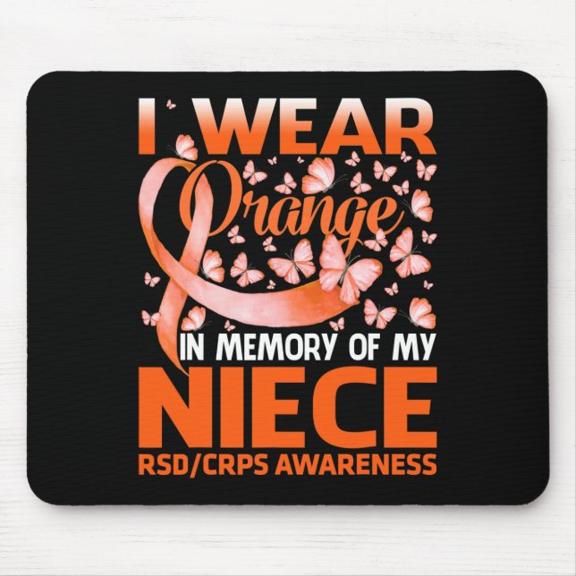 Mousepad Eu Visto Laranja Para Minha Consciência RSD (Frente)