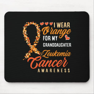 Mousepad Eu Visto Laranja Para O Cancer De Leucemia Da Minh