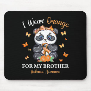 Mousepad Eu Visto Laranja Para O Meu Irmão Sensibilizar A L