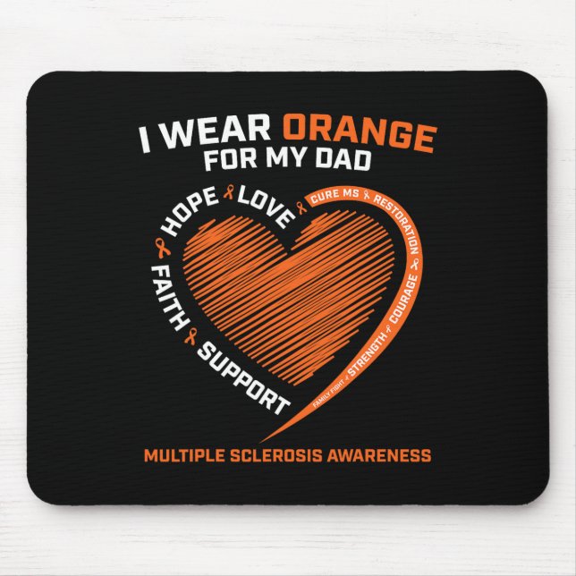 Mousepad Eu Visto Laranja Para O Meu Pai Sra. Múltipla Escl (Frente)
