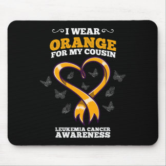 Mousepad Eu Visto Laranja Primo Leucemia Cancer Consciência