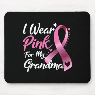 Mousepad Eu Visto Rosa Para A Consciência Do Cancer Da Minh