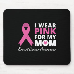Mousepad Eu Visto Rosa Para A Minha Mãe Família Ribbon, Gue