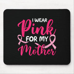 Mousepad Eu Visto Rosa Para Minha Consciência Do Cancer Da