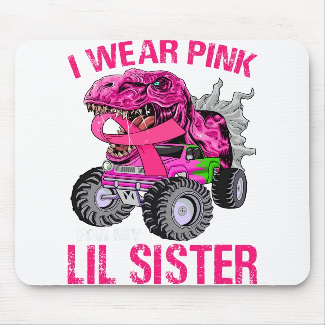 Mousepad Eu Visto Rosa Para O Meu Cancer Da Mama Irmã Minha (Frente)