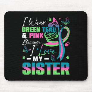 Mousepad Eu Visto Rosa Verde, Porque Amo Minha Irmã Mb