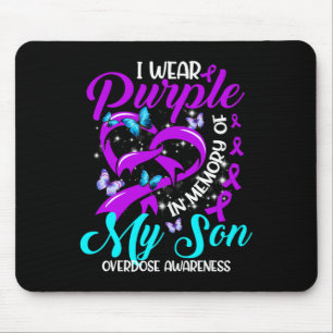 Mousepad Eu Visto Roxo Em Memória Do Meu Filho Sobredosagem