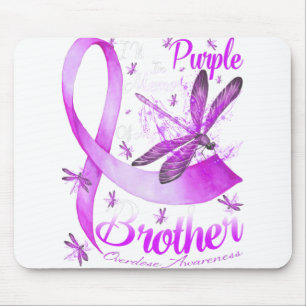 Mousepad Eu Visto Roxo Em Memória Do Meu Irmão Dragonfly