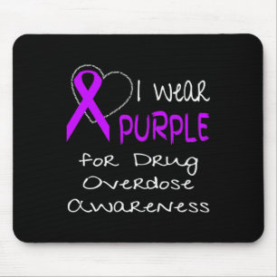 Mousepad Eu Visto Roxo Para A Fita De Sensibilização Para A