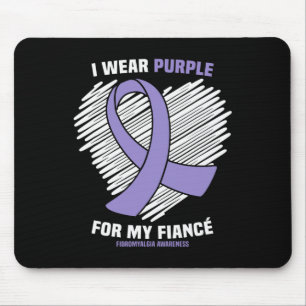 Mousepad Eu Visto Roxo Para A Minha Consciência Da Fibromia