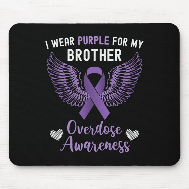 Mousepad Eu Visto Roxo Para Meu Irmão Em Sobredosagem De Me (Frente)