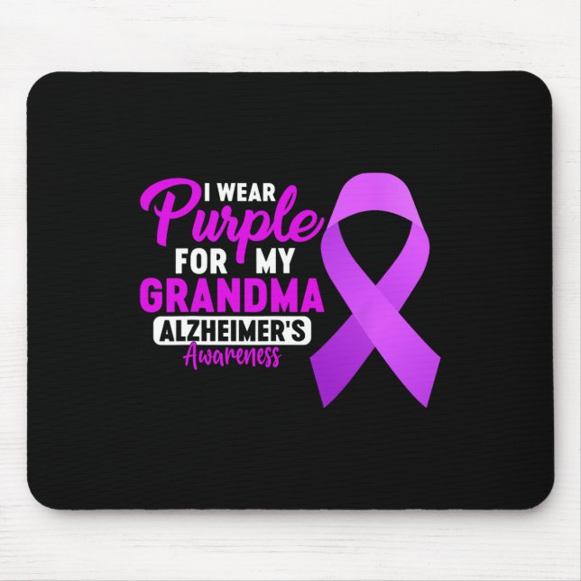 Mousepad Eu Visto Roxo Para Minha Avó Roxo Heimerheimer D (Frente)