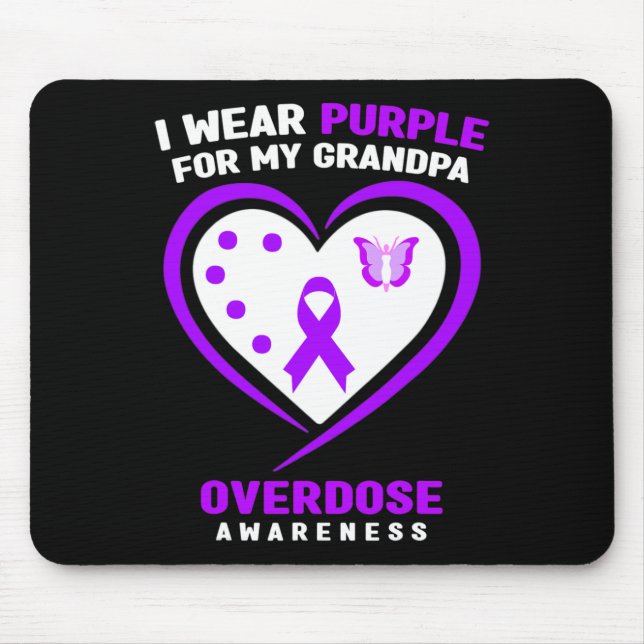Mousepad Eu Visto Roxo Para Minha Consciência Sobre Sobredo (Frente)