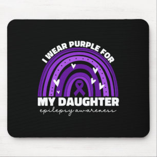 Mousepad Eu Visto Roxo Para Minha Filha Epilepsia Sensibili