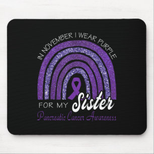 Mousepad Eu Visto Roxo Para Minha Irmã - Câncer de pâncreas