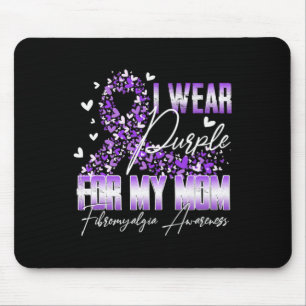 Mousepad Eu Visto Roxo Para Minha Mãe Fibromialgia Sensibil