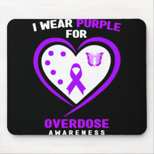 Mousepad Eu Visto Roxo Para Sensibilização Para A Sobredosa