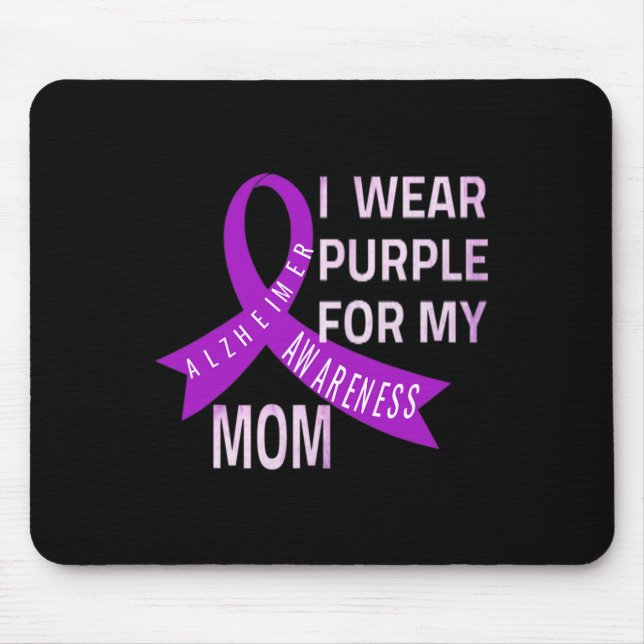 Mousepad Eu Visto Roxo pela Doença de Heimerheimer da minha (Frente)