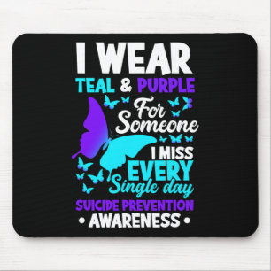 Mousepad Eu Visto Teal & Roxo Para Alguém Que Sinto Fal
