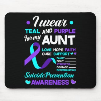 Mousepad Eu Visto Teal e Roxo Para A Minha Tia.
