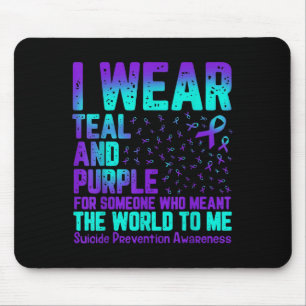 Mousepad Eu Visto Teal E Roxo Para Alguém Que Quer Dizer O