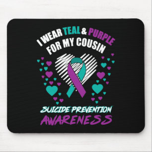 Mousepad Eu Visto TealandPurple Para O Meu Primo, Evitar O
