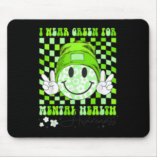 Mousepad Eu Visto Verde Para A Sensibilização Para A Saúde 