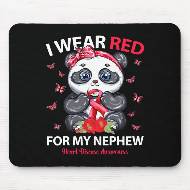 Mousepad Eu Visto Vermelho Para Minha Consciência Da Doença (Frente)