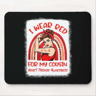 Mousepad Eu Visto Vermelho Para Minha Peste Doença Cardíaca