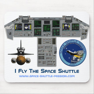 Mousepad Eu vôo o vaivém espacial, cabina do piloto,