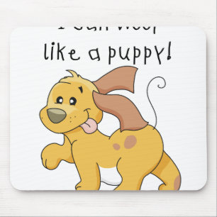 Mousepad Eu Woof gosto de um filhote de cachorro