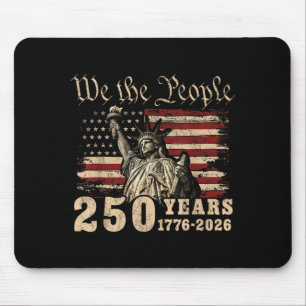 Mousepad EUA 250 Anos 1776-2026 O Povo Estátua da