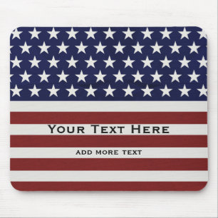 Mousepad EUA bandeira americana costume patriótico do 4 de