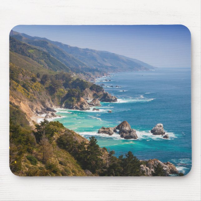 Mousepad EUA, Califórnia. Costa da Califórnia, Grande Sur (Frente)
