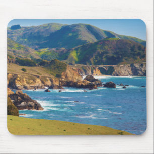 Mousepad EUA, Califórnia. Panorama de Big Sur com Bixby
