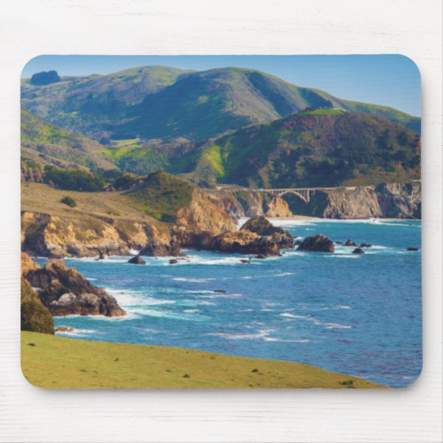 Mousepad EUA, Califórnia. Panorama de Big Sur com Bixby (Frente)