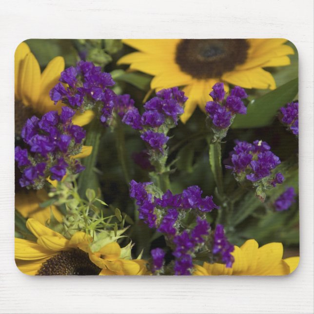 Mousepad EUA, close-up da arranjo de flores de noiva, (Frente)