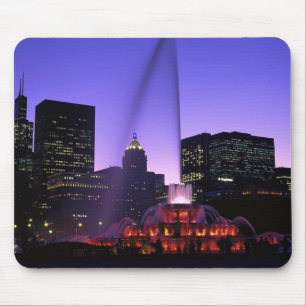 Mousepad EUA, IL, Chicago. Fonte Buckingham em Grant