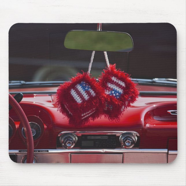 Mousepad EUA, Massachusetts, Gloucester. Dados fofos com (Frente)
