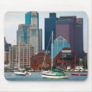 Mousepad EUA, Massachusetts. Vista panorâmica da orla marít