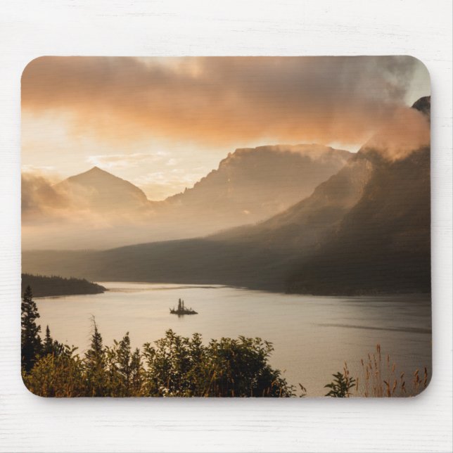 Mousepad EUA, Montana, Parque Nacional Glacier. Nascer do s (Frente)
